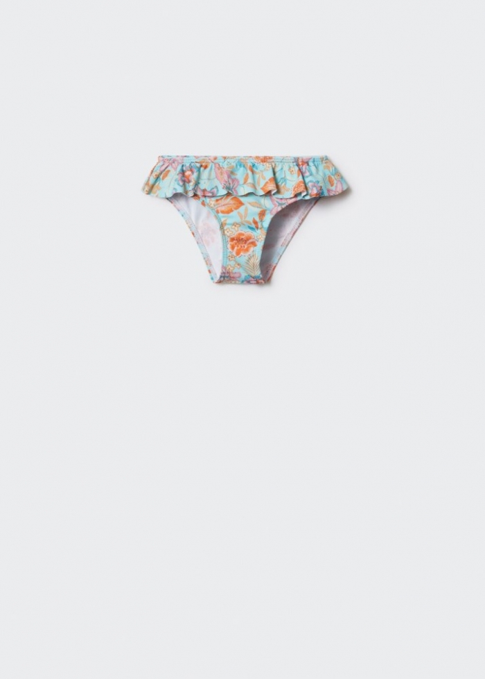 Mango Bañador estampado flores - Verde agua