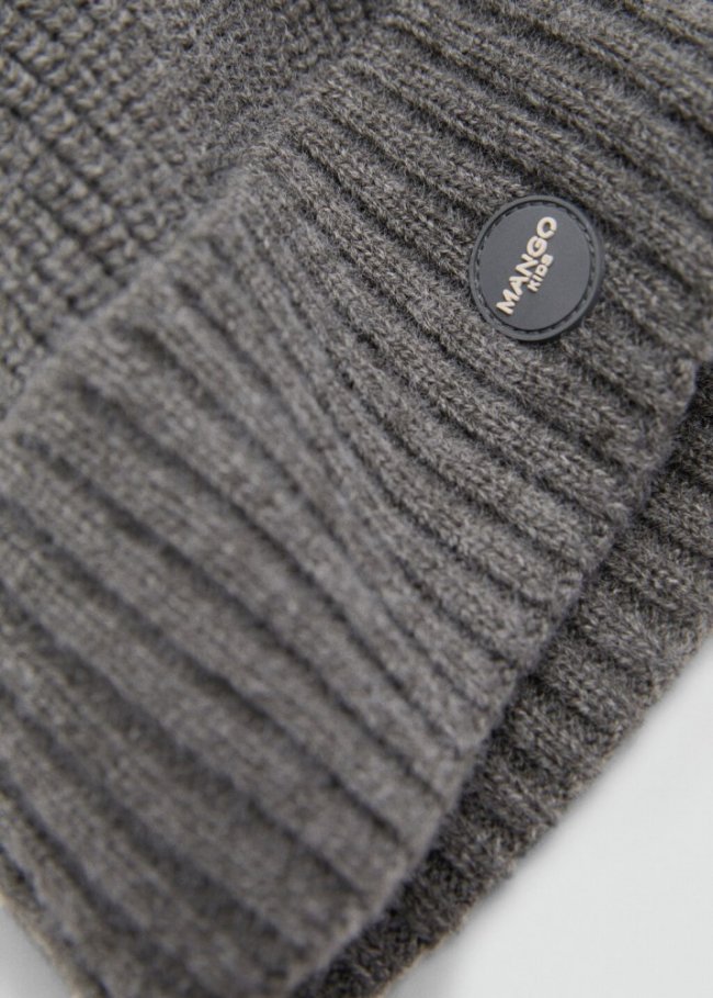 Mango Gorro punto - Gris