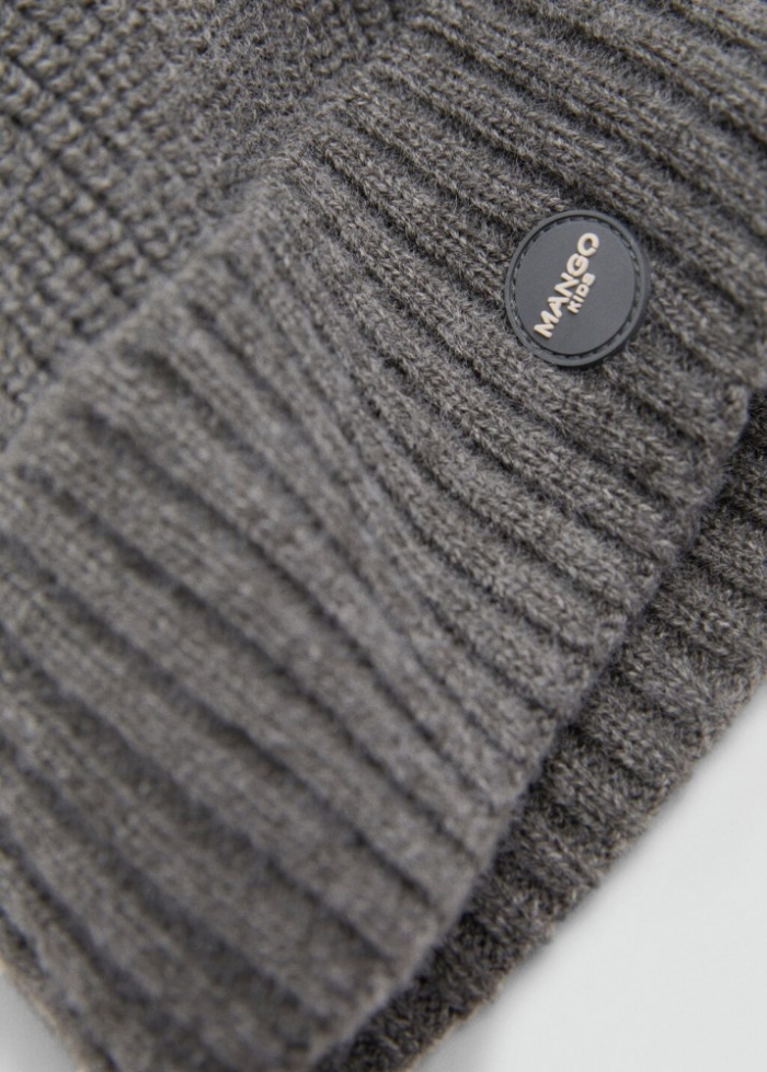 Mango Gorro punto - Gris