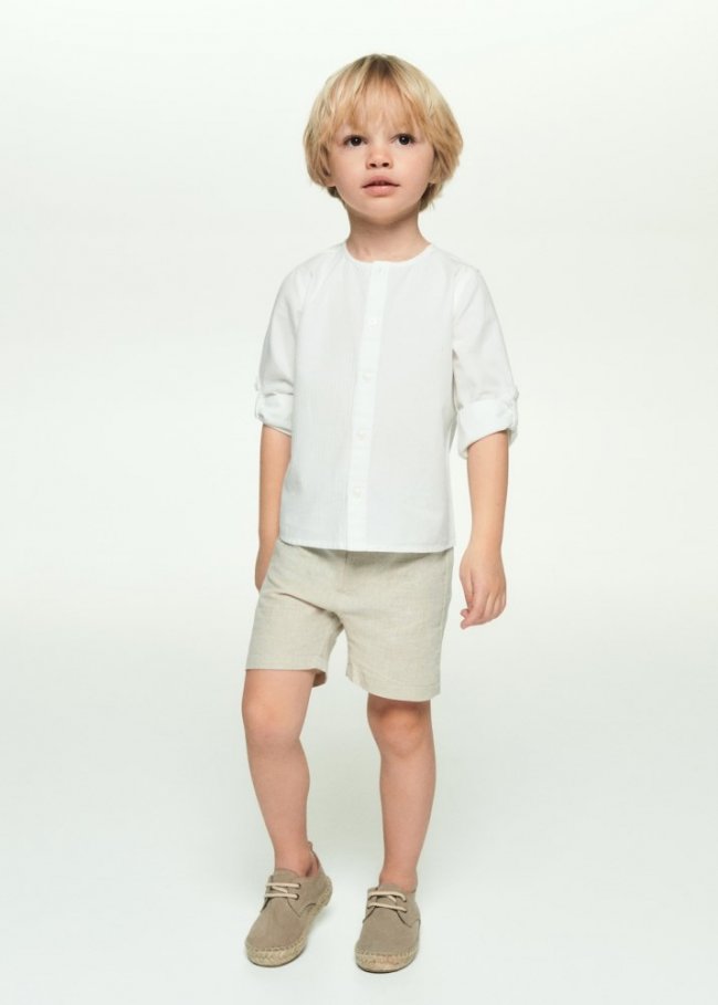 Mango Bermudas lino - Arena