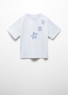 Mango Camiseta estampado tortuga - Azul celeste