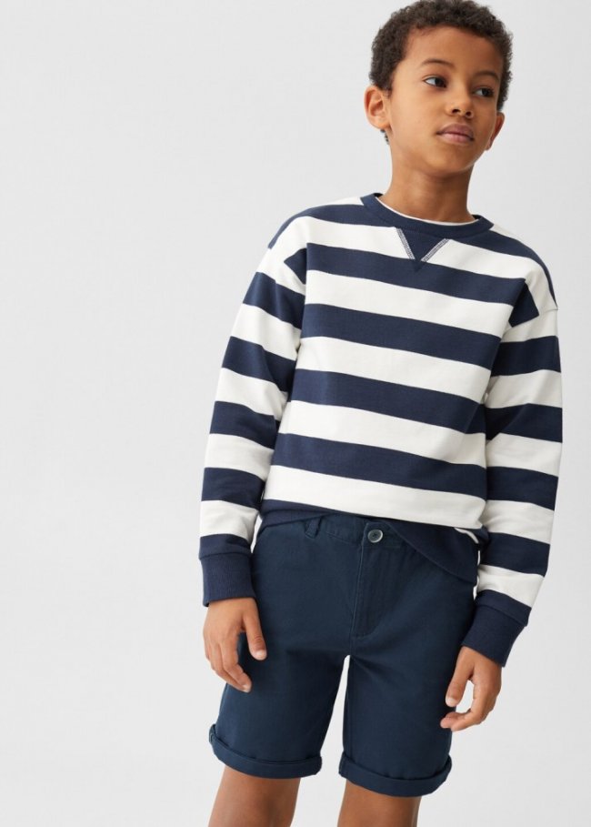 Mango Bermudas estilo chino - Azul marino