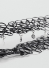 Mango Choker abalorios - Negro
