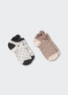 Mango Pack 2 calcetines estampados - Gris