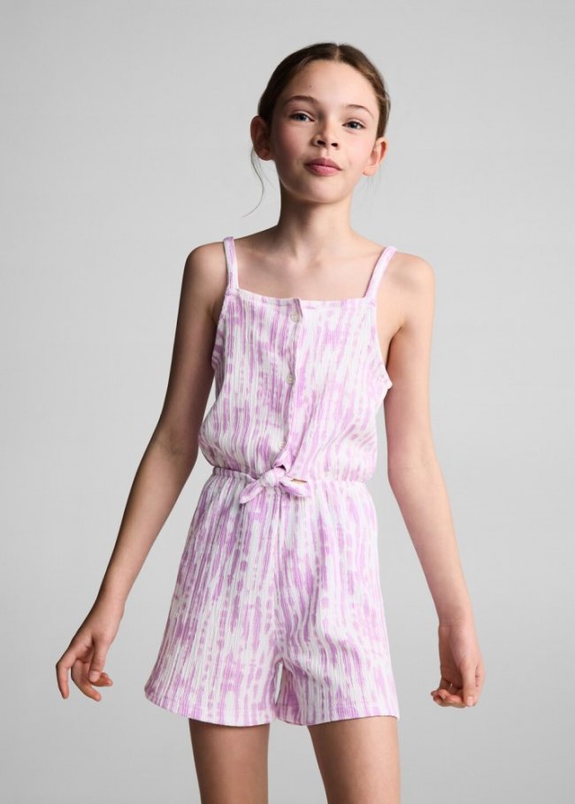 Mango Mono estampado tie dye - Lila