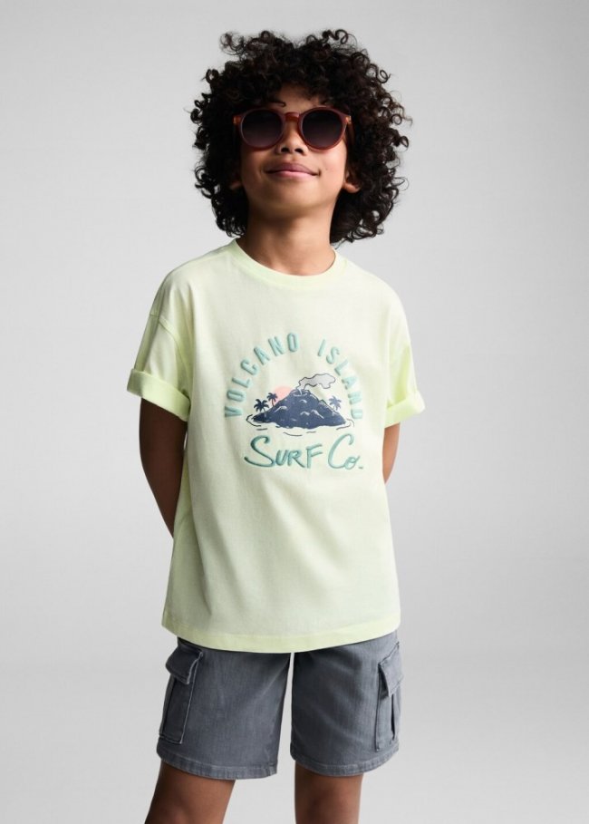 Mango Camiseta estampada algodón - Lima