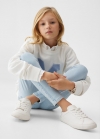 Mango Jeggings tiro alto elásticos - Azul claro