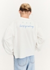 Mango Camiseta detalles bordados - Blanco roto