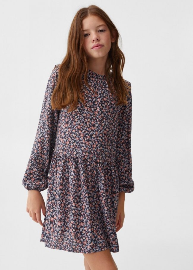Mango Vestido estampado flores - Rosa