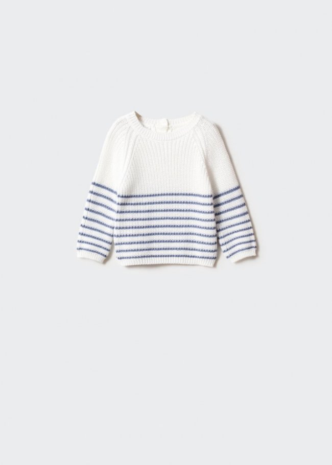 Mango Jersey punto rayas - Azul