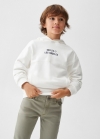 Mango Pantalón recto franela - Khaki