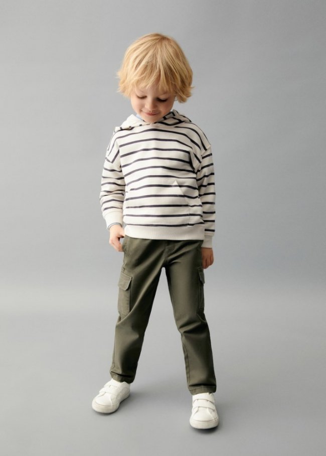Mango Pantalón cargo algodón - Khaki