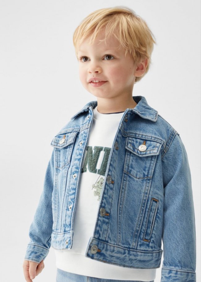Mango Cazadora denim - Azul medio