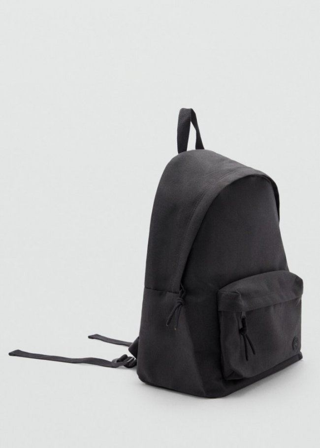 Mango Mochila bolsillo frontal - Gris medio vigoré
