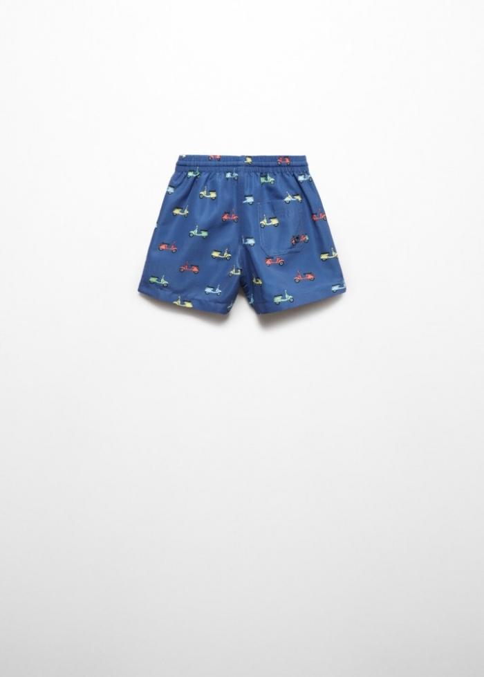 Mango Bañador estampado motos - Azul marino oscuro