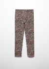 Mango Leggings estampado floral - Gris antracita