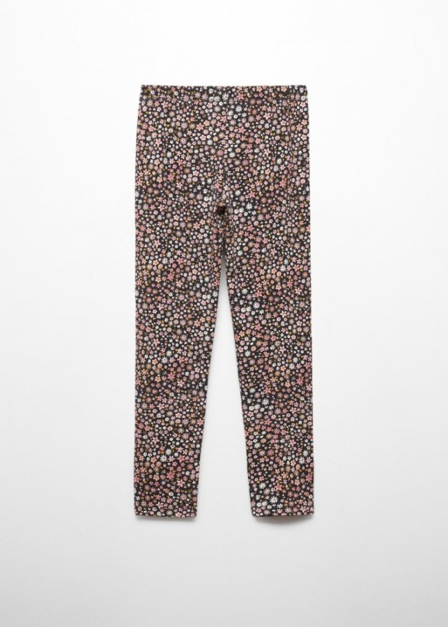 Mango Leggings estampado floral - Gris antracita