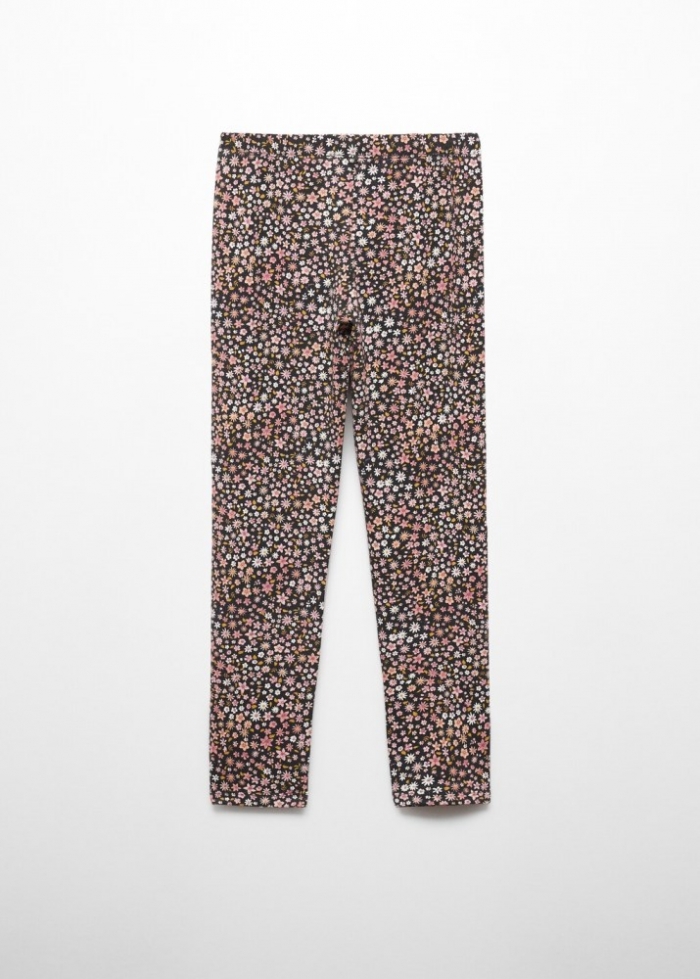 Mango Leggings estampado floral - Gris antracita