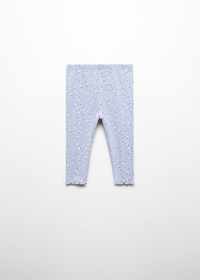 Mango Leggings estampado floral - Azul celeste
