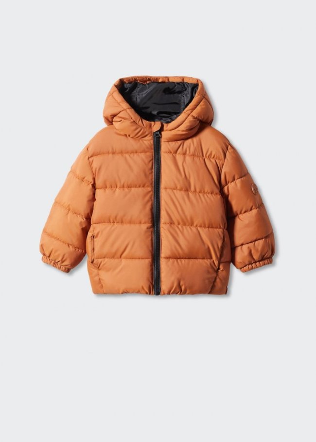 Mango Anorak acolchado - Rojo anaranjado