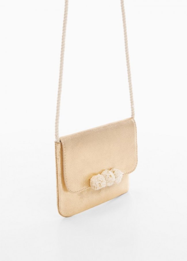 Mango Bolso pequeño metalizado - Oro