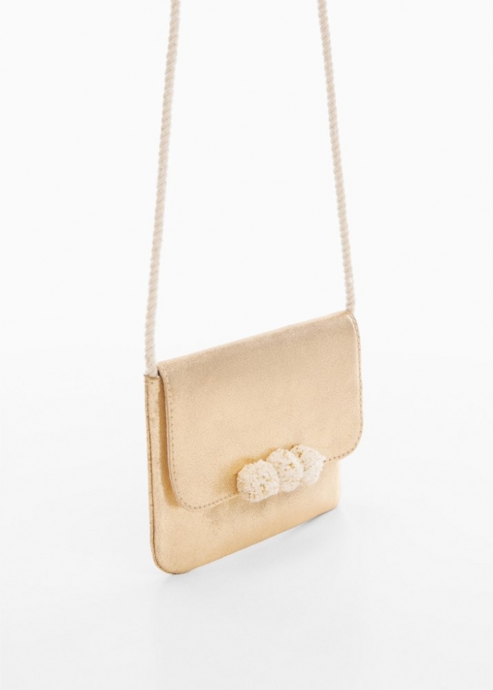 Mango Bolso pequeño metalizado - Oro