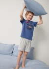 Mango Pijama corto Spiderman - Azul