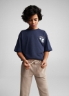 Mango Pantalón cintura elástica - Marrón medio