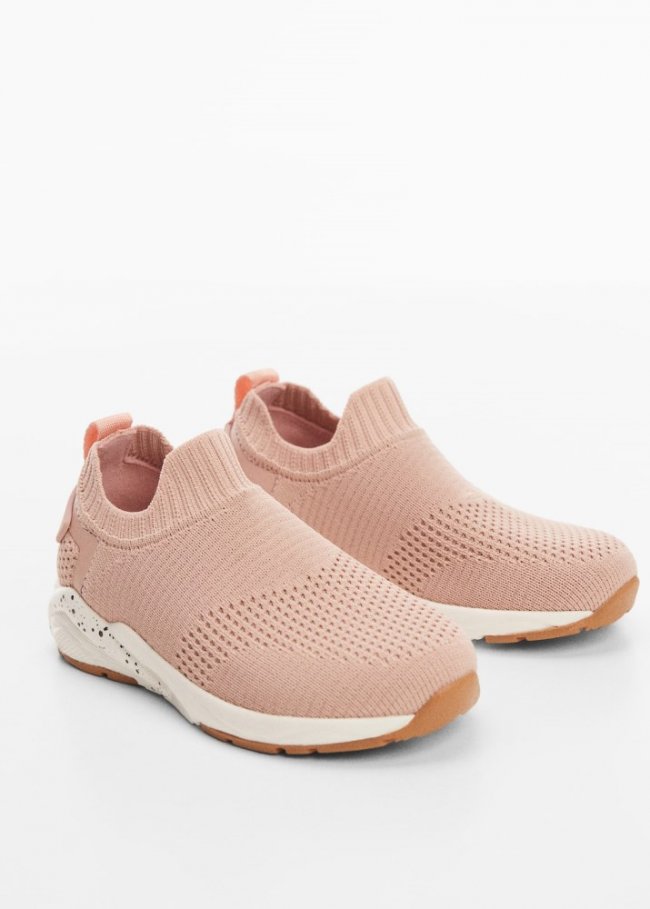 Mango Deportivas calcetín - Rosa