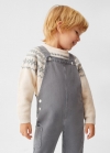 Mango Peto vaquero forrado - Gris antracita