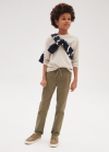 Mango Pantalón jogger algodón - Khaki