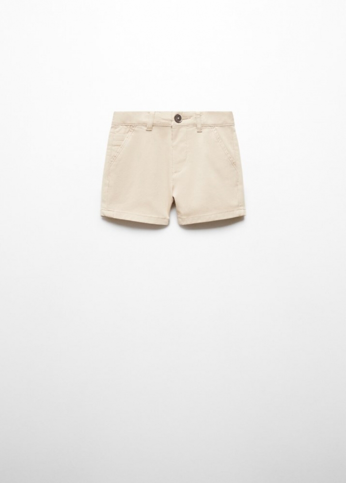 Mango Bermudas slim fit chino algodón - Beige