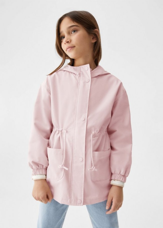 Mango Parka capucha - Rosa