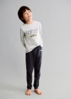 Mango Pijama Pikachu Pokemón - Gris antracita