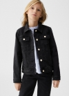 Mango Chaqueta vaquera bolsillos - Denim negro
