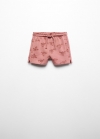 Mango Bermudas estampado langostas - Rosa