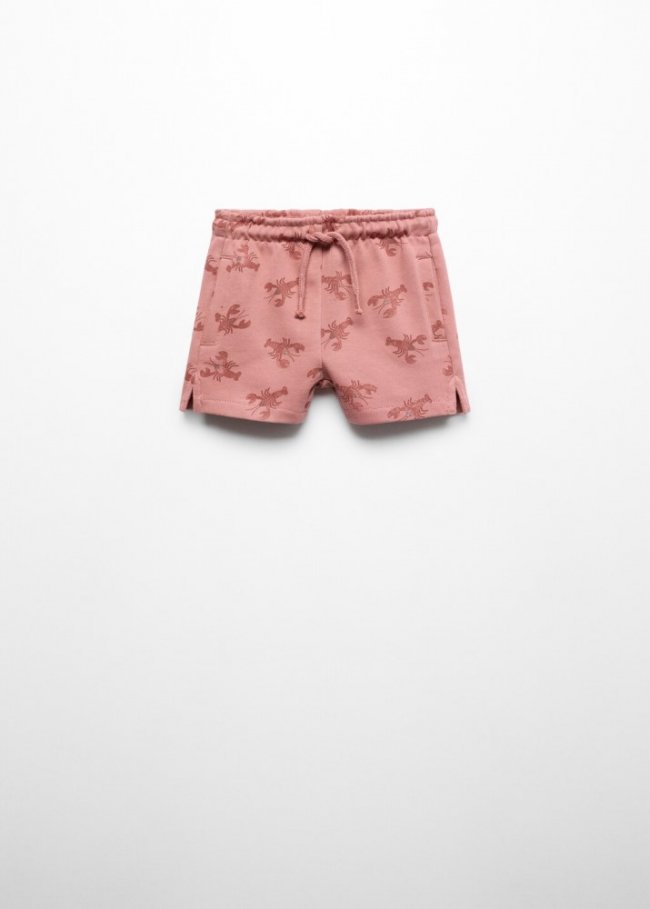 Mango Bermudas estampado langostas - Rosa