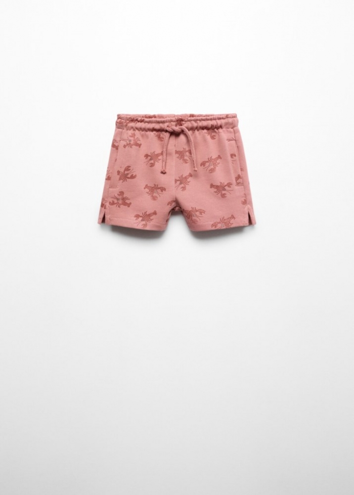 Mango Bermudas estampado langostas - Rosa