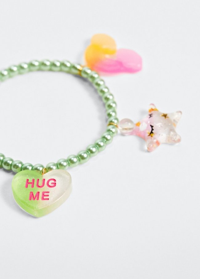 Mango Pulsera abalorios combinados - Verde