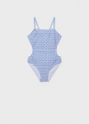 Mango Bañador estampado - Azul