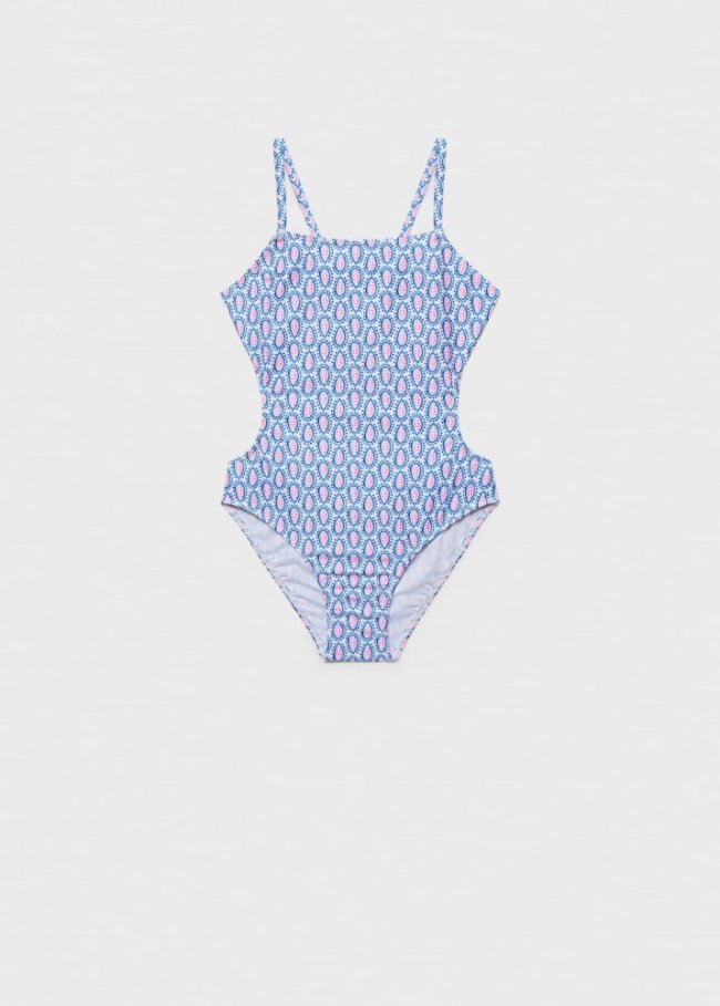 Mango Bañador estampado - Azul