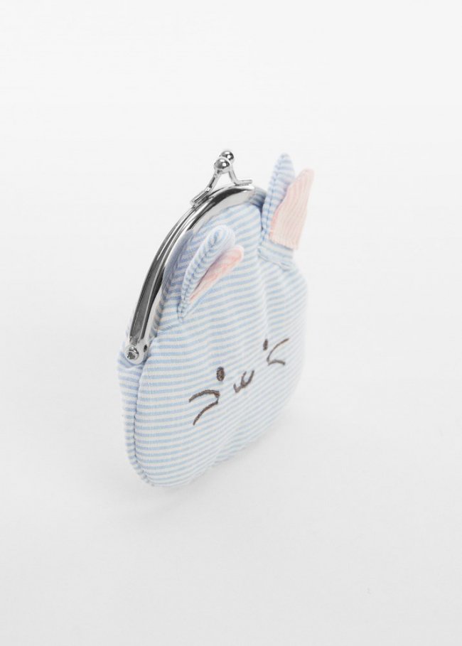 Mango Monedero gato - Azul celeste