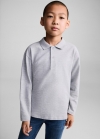 Mango Polo algodón manga larga - Gris medio vigoré