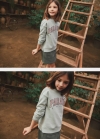 Mango Sudadera mensaje estampado - Verde pastel