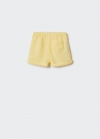 Mango Short algodón - Amarillo pastel