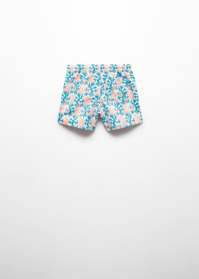 Mango Bañador estampado - Turquesa