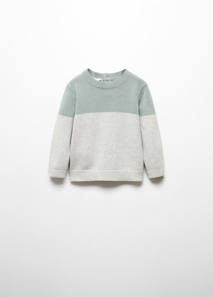 Mango Jersey punto combinado - Gris medio vigoré