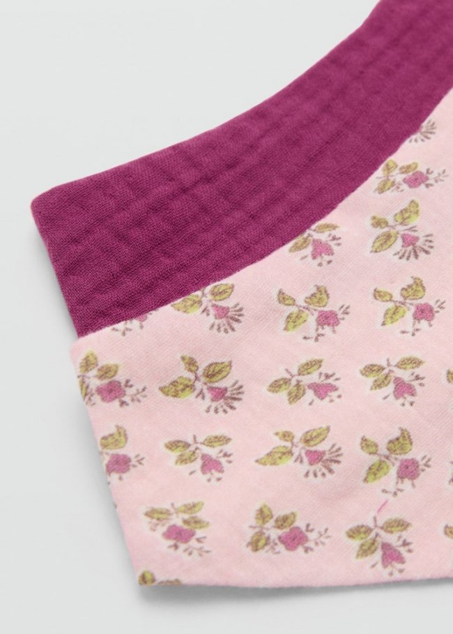Mango Pack 2 baberos estampados - Rosa
