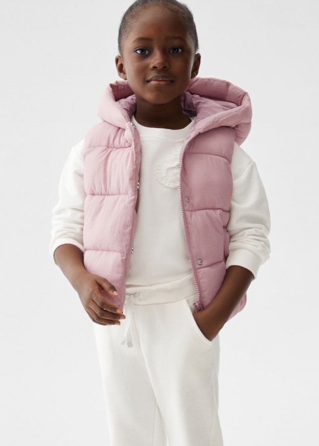 Mango Pantalón jogger algodón - Blanco roto