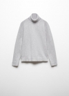 Mango Jersey cuello alto - Gris claro vigoré